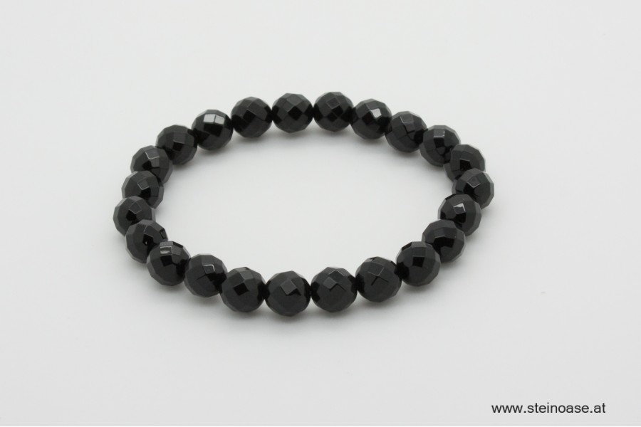 Armband Onyx facettiert 8mm